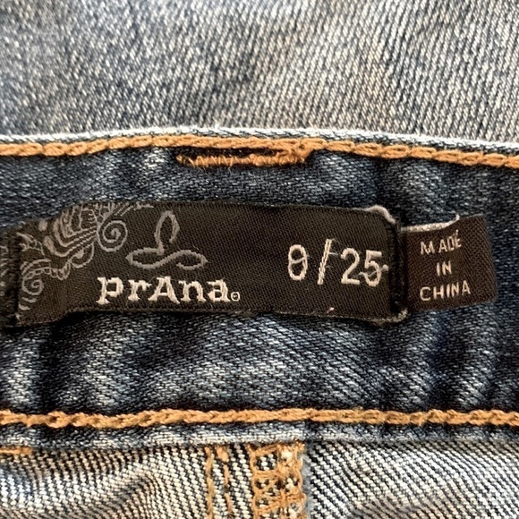 Prana Skinny Jeans, Size 0/25, Blue Denim - Picture 4 of 5